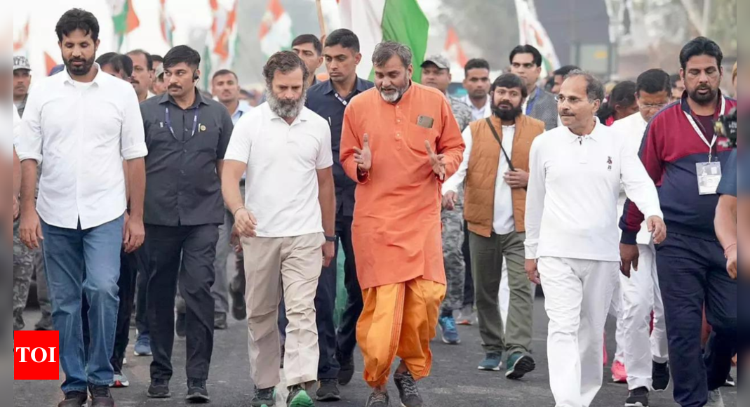 Congress: 100 Days Of Bharat Jodo Yatra: Rahul Gandhi, Leaders Walk On ...