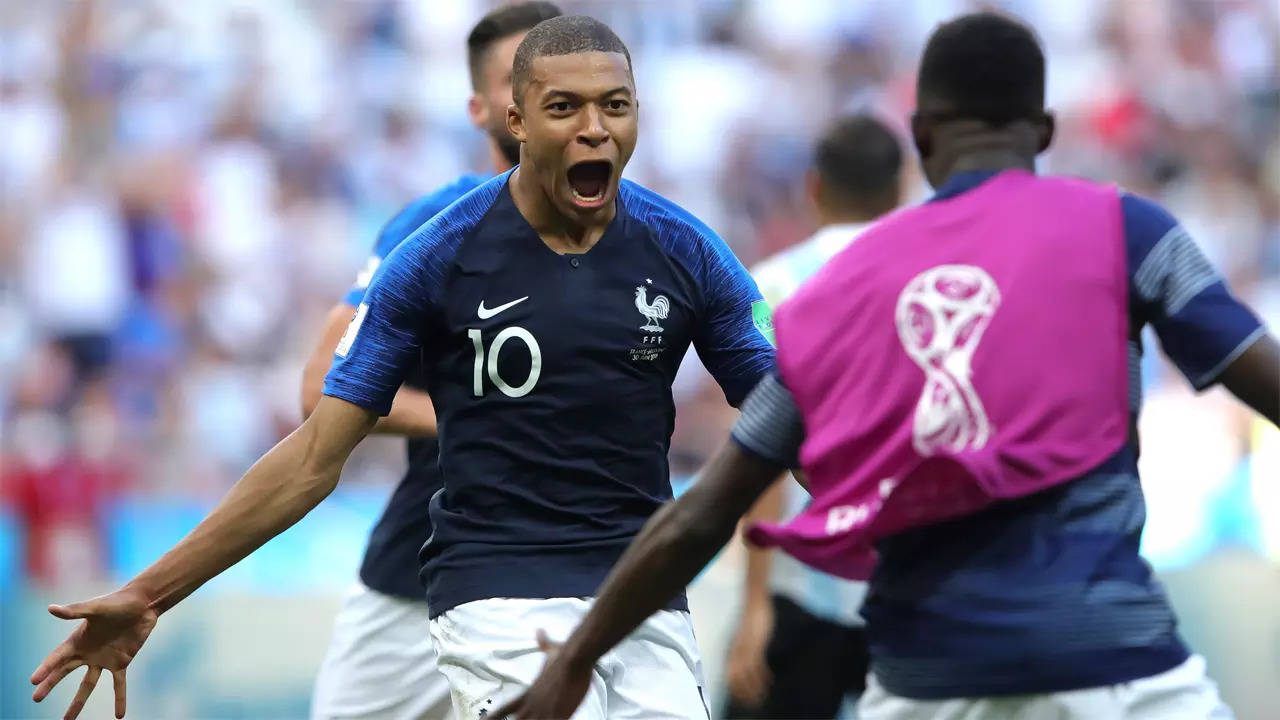 mbappe 2018 world cup jersey
