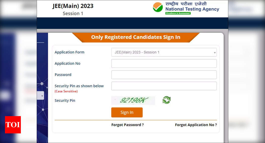 JEE Main 2023 Application Registration For Session 1 Begins On Jeemain ...