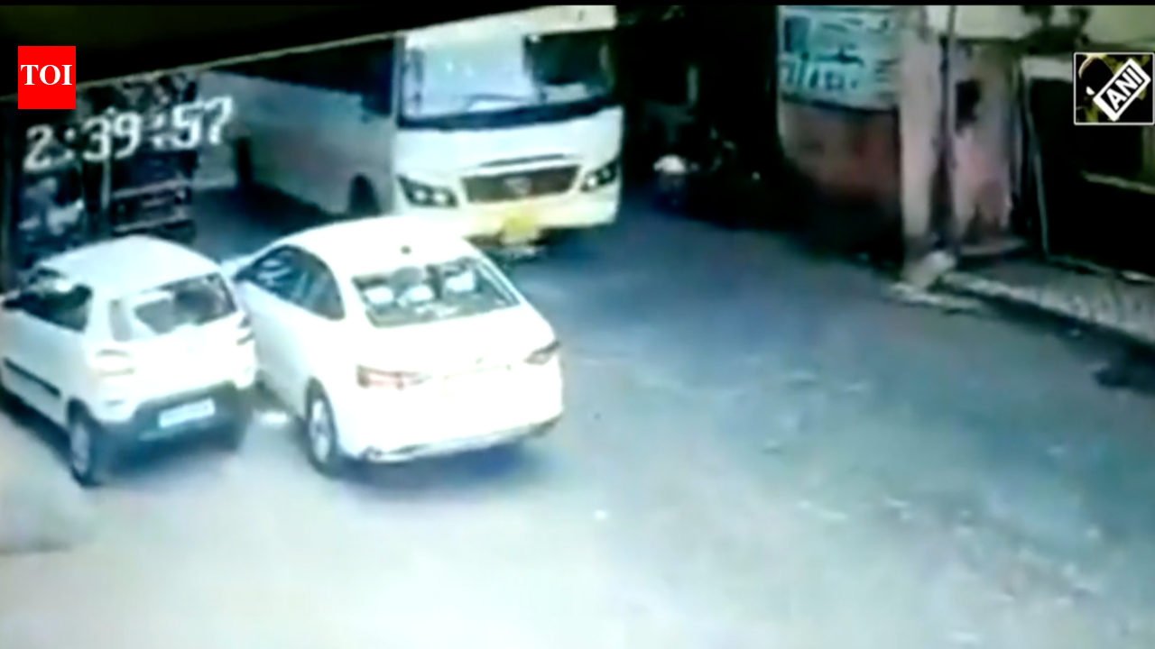 Viral: Old man has narrow escape after being hit by a bus