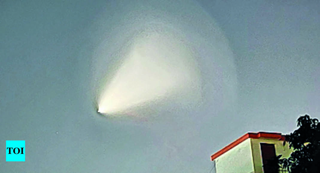 Mysterious beams of light in the sky have been spotted around the world