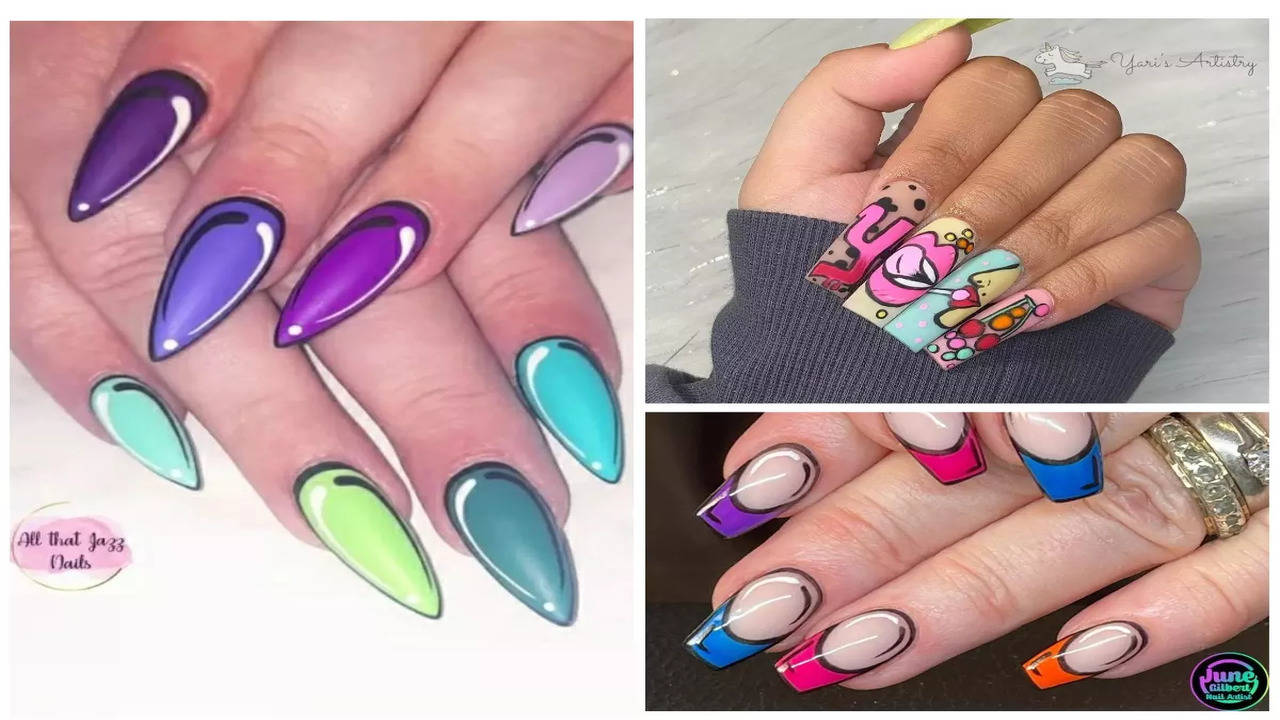 Give fashion to your nails using nail art designs. Used by fashion