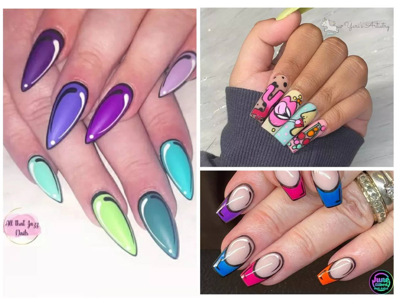 3. 30+ Cartoon Nail Art Designs ideas - wide 7