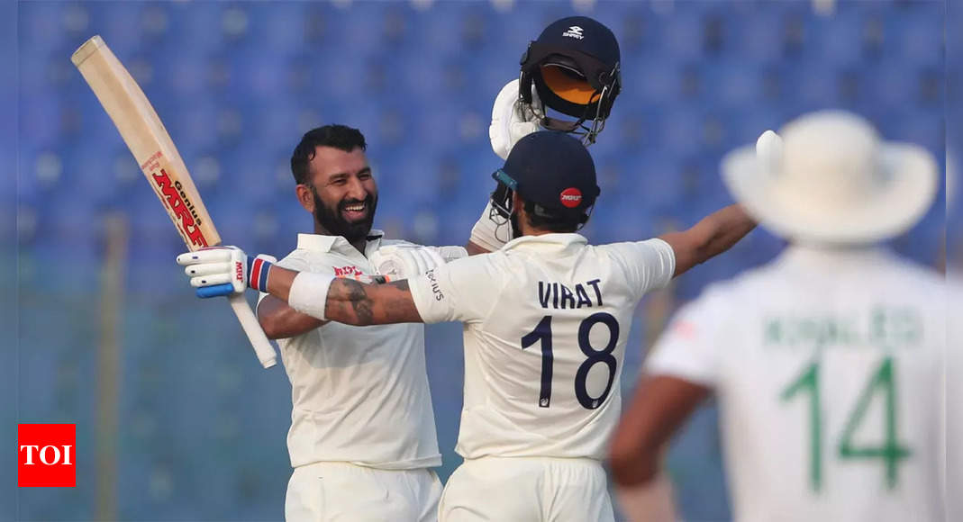 Cheteshwar Pujara breaks century drought, smashes his fastest Test hundred ever | Cricket News – Times of India