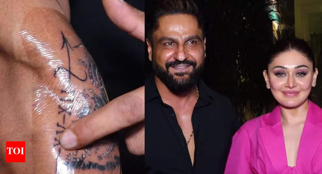 Shefali Jariwala's husband Parag Tyagi floors lady love by getting a tattoo of her name; see photo - Times of India Shefali Jariwala's husband Parag Tyagi floors lady love by getting a tattoo of her name; see photo - Times of India