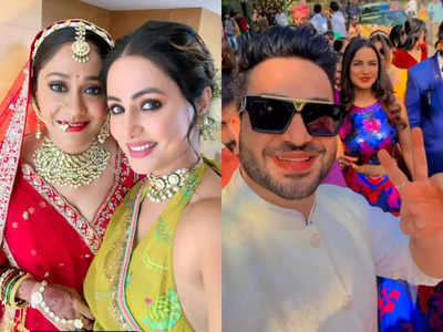 Hina Khan, Aly Goni, Jasmin Bhasin dance enthusiastically at their manager's wedding; watch video