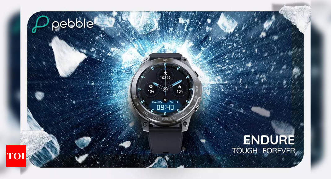 Pebble launches Endura smartwatch with AMOLED display and 400mAh battery at Rs 4,999 – Times of India