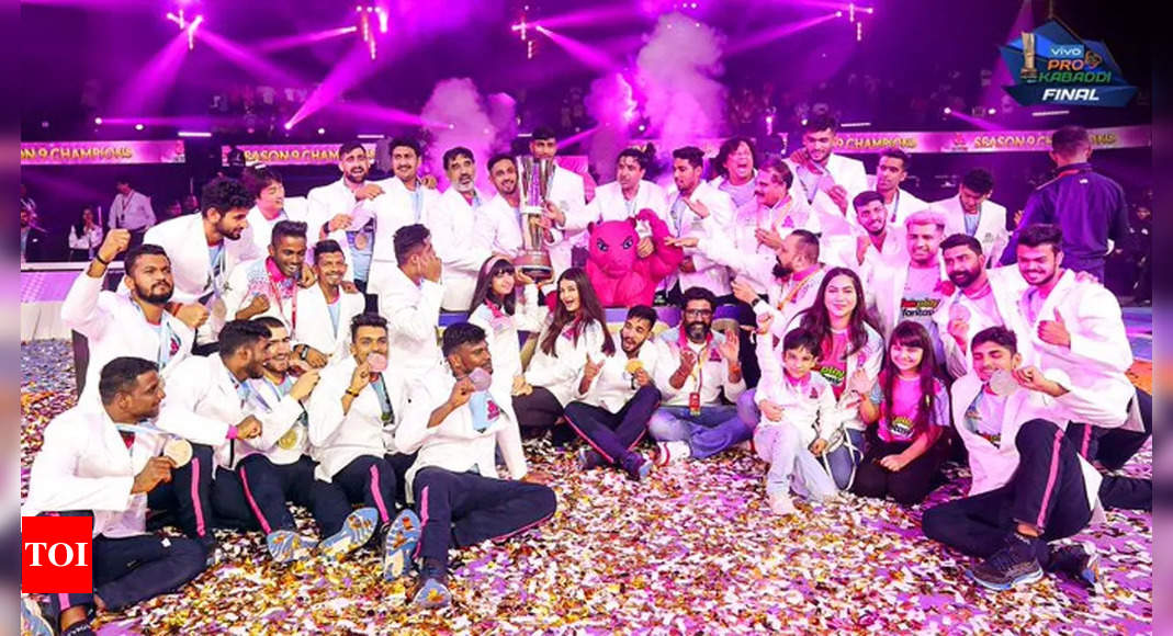 Pro Kabaddi League: Jaipur Pink Panthers beat Puneri Paltan to clinch title | Pro-Kabaddi-League News – Times of India