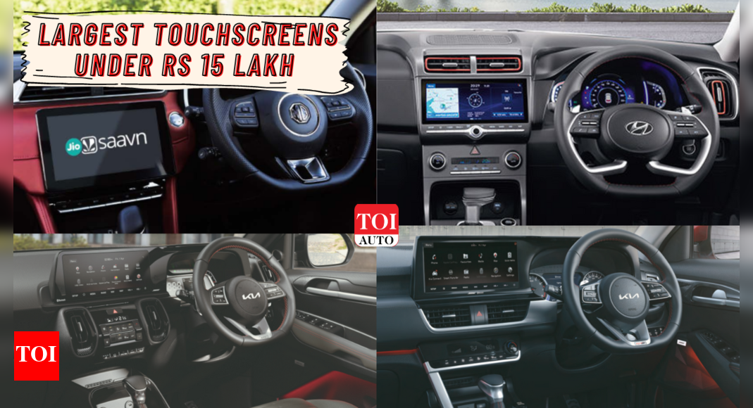 Cars with largest infotainment screens in India under Rs 15 lakh Hyundai i20 to Kia Seltos