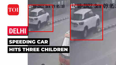 Video Shows Speeding Car Hitting Three Children Standing On Footpath In ...