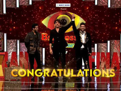 Bigg Boss Telugu 6 winner LV Revanth lifts the trophy receives