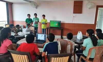 Three school students turn entrepreneurs, conduct robotics workshops to raise funds