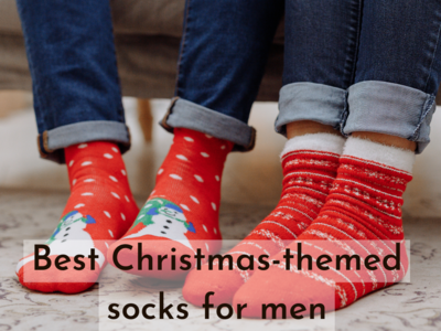 Christmas-themed socks or men- Top Picks (May, 2024)