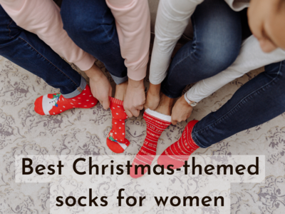 Christmas-themed socks for women (May, 2024)