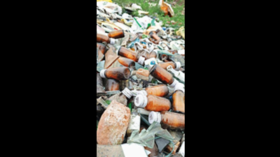 Biomedical waste dumped by roadside in Chennai
