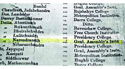 Vivekananda result, ‘address of welcome’ to Netaji among docus in Scottish Church archive