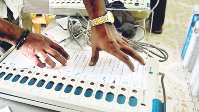 Evm Button Tampered With Using Adhesive In Beed Dist | Aurangabad News ...