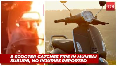 Electric Scooter Fire: Another electric scooter bursts into flames in  Bihar: Fire caught on cam - Times of India