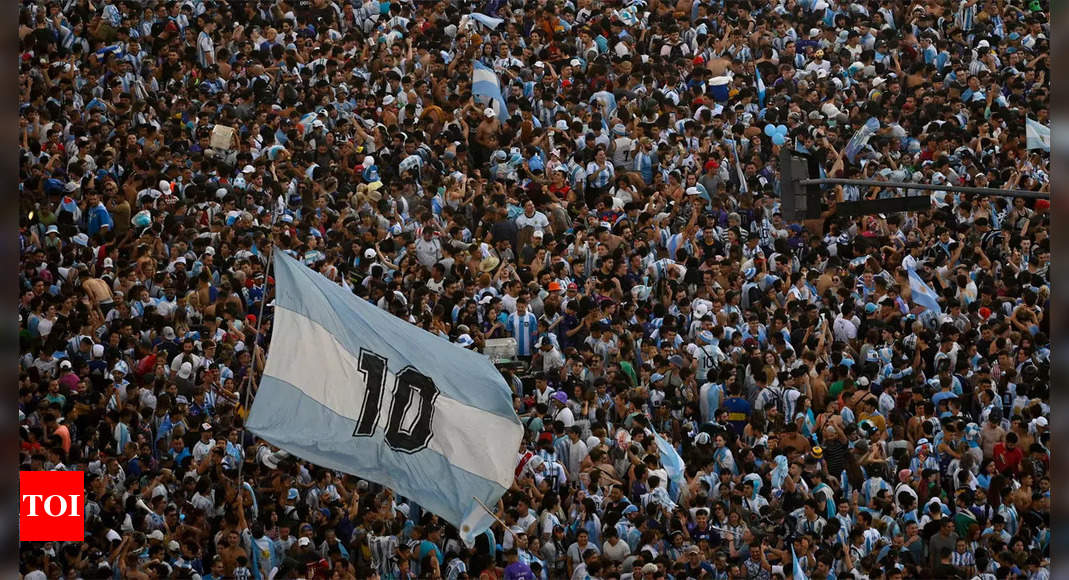 Argentina exultante se prepara para recibir a los campeones del mundo |  noticias de futbol