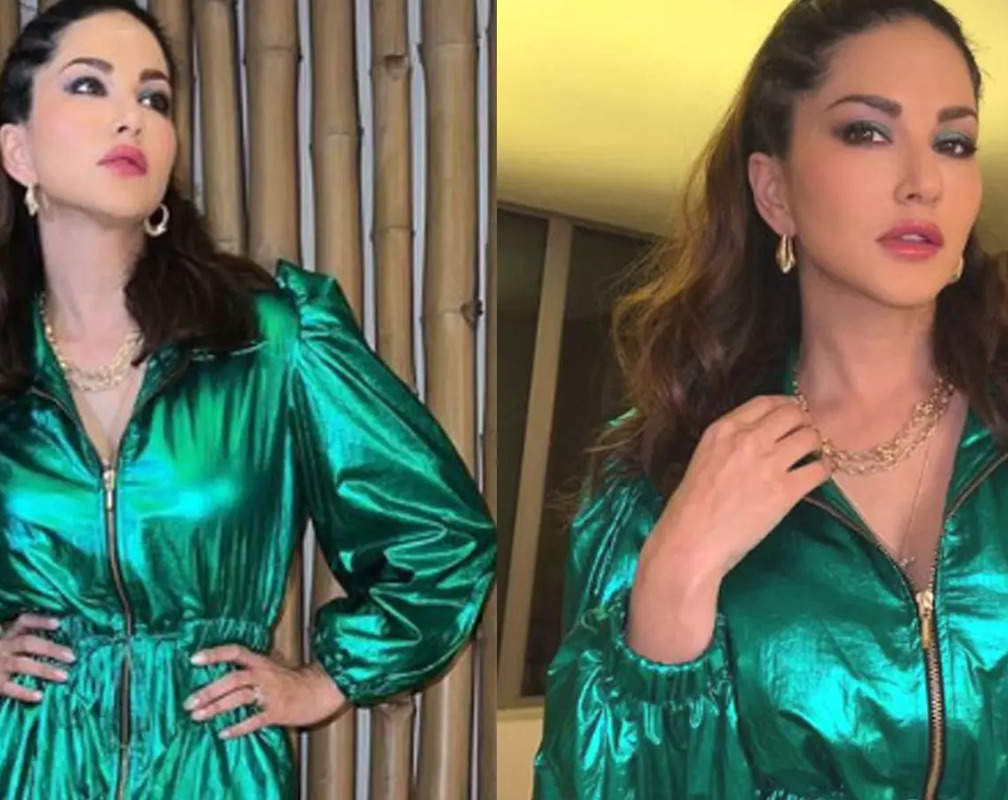 
Sunny Leone flaunts her 'Xmas glam' as she drops snaps in a shimmery green dress
