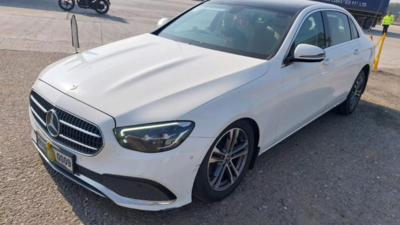Narrow escape for Haryana home minister Anil Vij as shocker of his Mercedes breaks on KMP expressway
