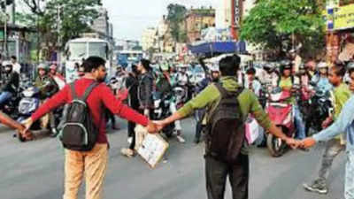 Protest rallies choke central Kolkata; schoolkids, traders face hard time