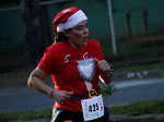 Venezuelan participate in the Santa Run 10k race, in Caracas