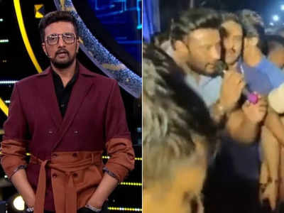 Bigg Boss Kannada host Kiccha Sudeep reacts to the slipper attack on ...