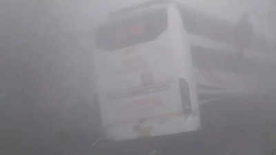 Noida winter: 1 dead, 15 injured in fog-related road accident on Yamuna Expressway