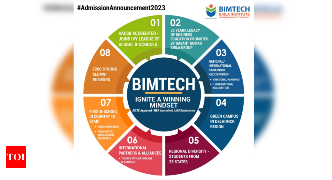 BIMTECH Joins Ivy League of Globally Recognized B-Schools – Times of India