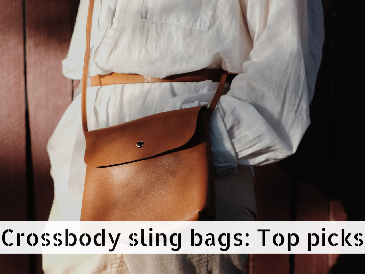 MINISO Retro Soft Rectangle Women Crossbody Bag with Flap Top