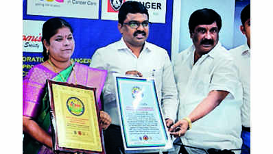 GVMC in Wonder Book of Records for plastic drive