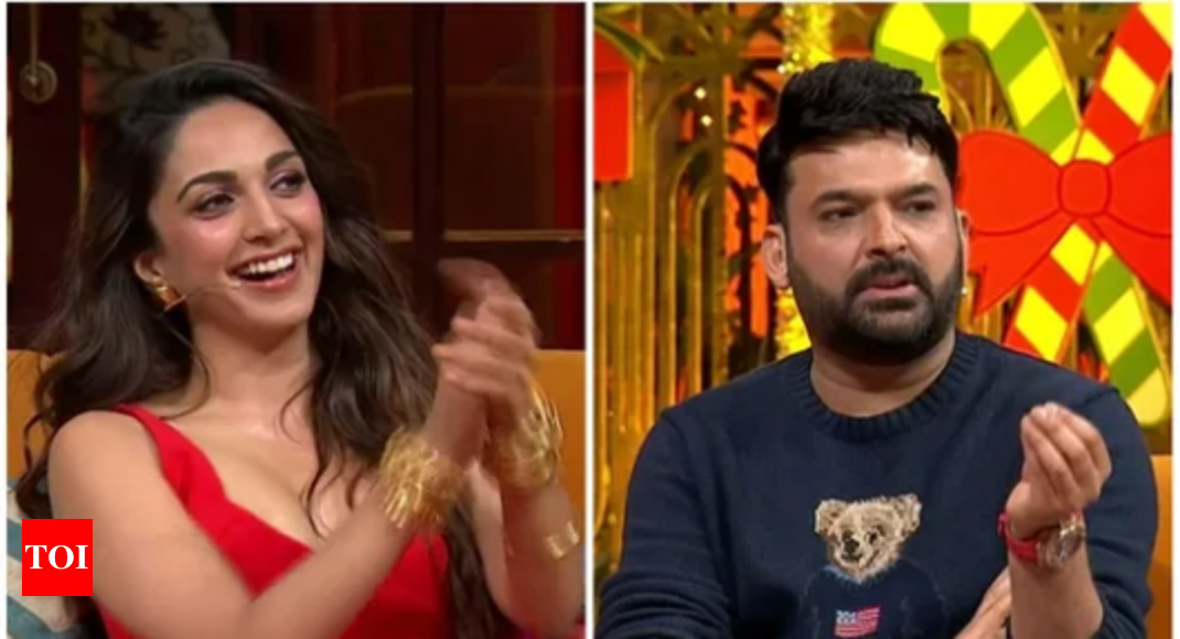 Kapil Sharma and Kiara Advani indulge in fun banter, the former asks her why she goes to bed so early everyday – Times of India