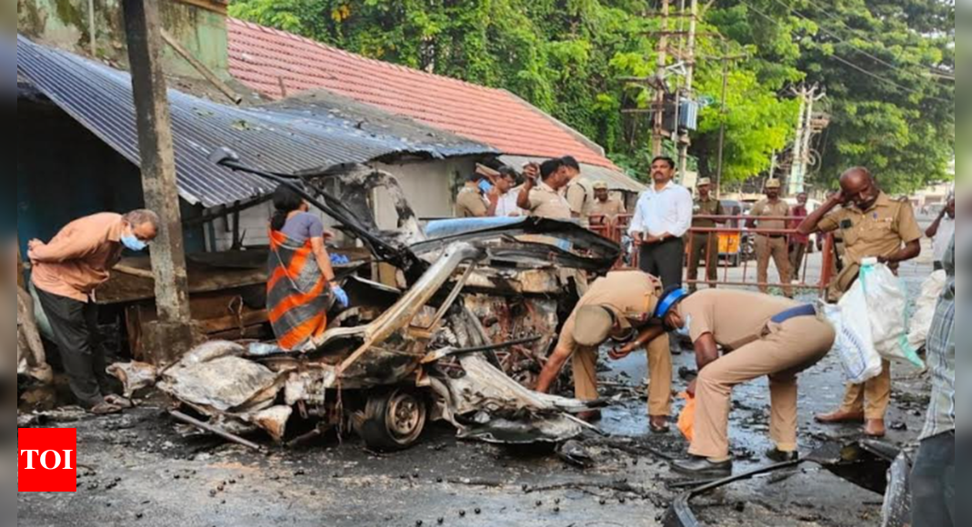 कोयंबटूर कार विस्फोट: एनआईए को मिली पांच आरोपी हिरासत में |  चेन्नई समाचार – टाइम्स ऑफ इंडिया