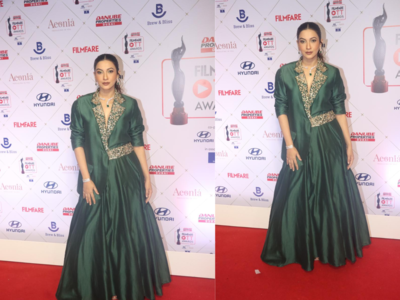 Gauahar Khan makes her first appearance at Filmfare OTT awards after making pregnancy announcement; see pics