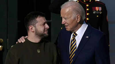 Zelenskyy meets Biden in first trip abroad since war to make case for continued aid