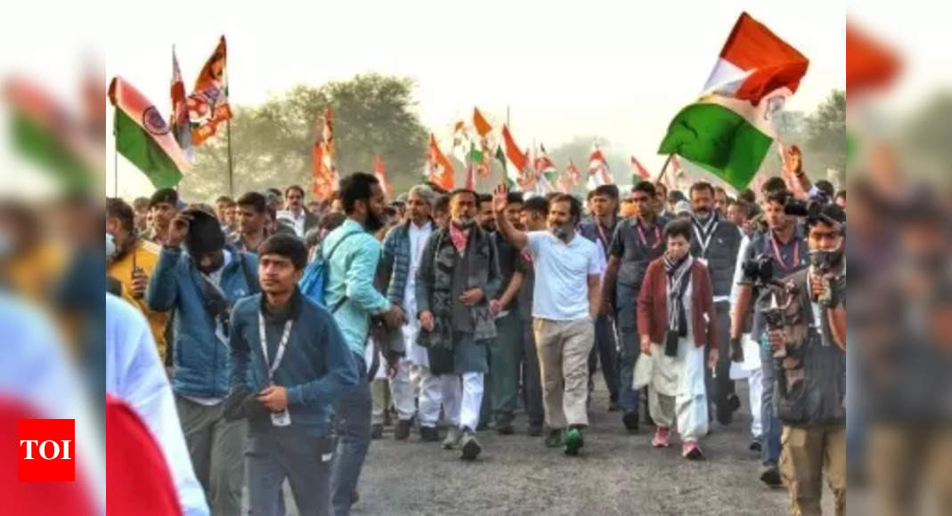 Yatra: Rahul Gandhi's Bharat Jodo Yatra Resumes From Nuh On Second Day ...