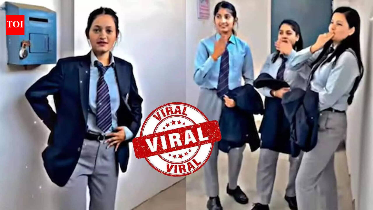 Viral video! School girls dancing to trending Bhojpuri superhit song ...