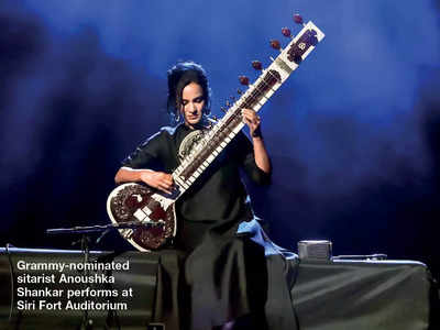 Anoushka Shankar performs at Delhi's Siri Fort Auditorium
