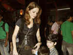 Suzanne Roshan with sons