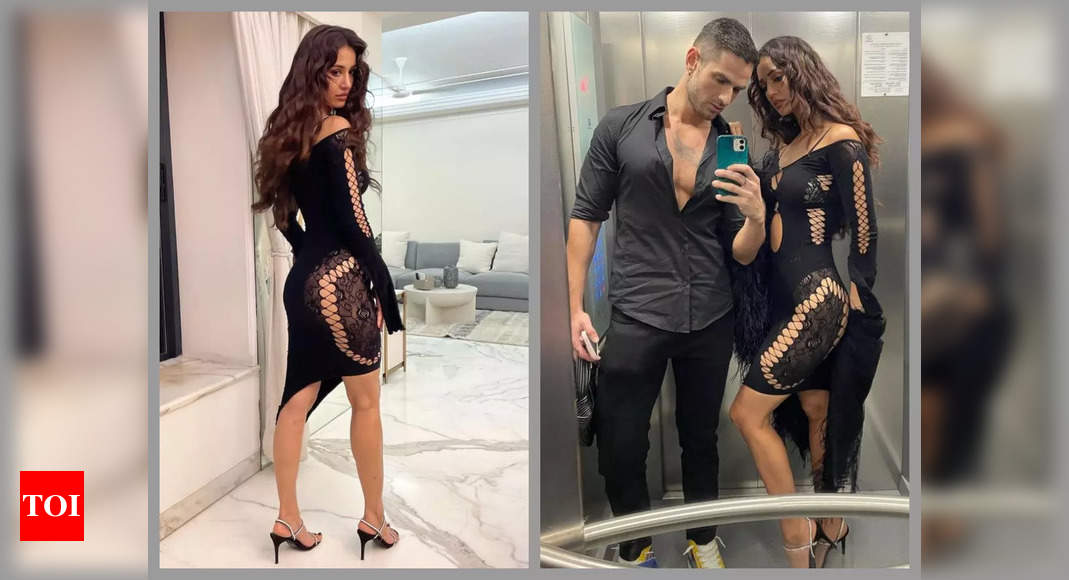 Disha Patani casts a spell in her bewitching black dress as she strikes a pose with rumoured beau Aleksandar Alex Ilic – See photos – Times of India