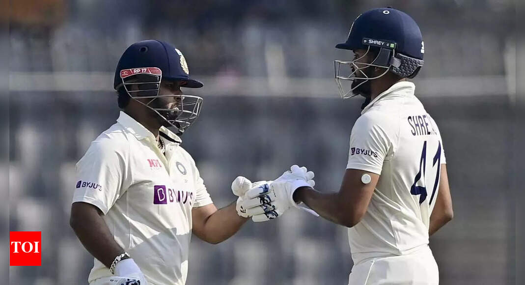 India vs Bangladesh 2nd Test Day 2 Highlights: Rishabh Pant, Shreyas Iyer put India in command | Cricket News – Times of India