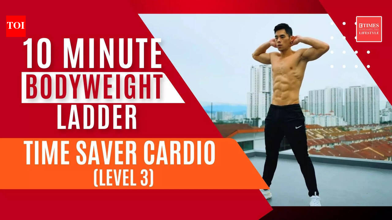 10 Minute Bodyweight Ladder - Time Saver Cardio (Level 3)