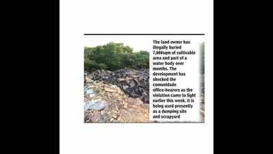 Unaware of Merces illegal land filling, says panchayat