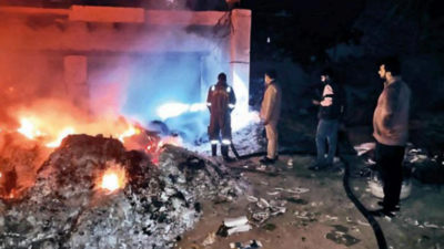 2 sleeping choke to death in Greater Noida's cardboard godown fire