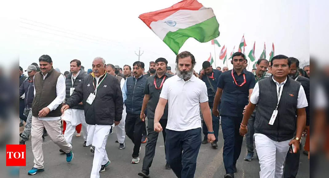 Yatra: Congress' Bharat Jodo Yatra Led By Rahul Gandhi Enters Delhi ...