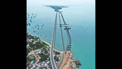 Red alert from sensors on Pamban railway bridge stops train services in Tamil Nadu