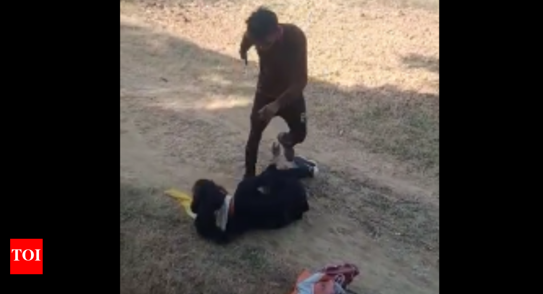 On camera, youth brutally beats up girl in Madhya Pradesh’s Rewa Bhopal News Times of India