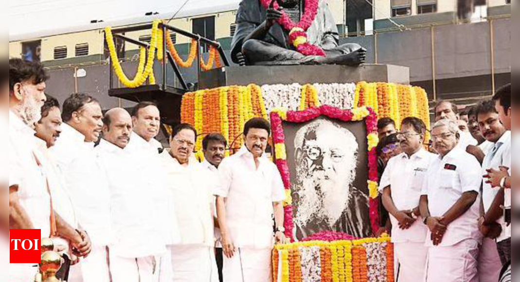 Periyar: Tamil Nadu leaders pay homage to Periyar, M G Ramachandran on ...