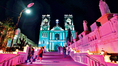 Merry Christmas! Bells toll in churches, Hyderabad lit